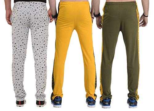 Image of SHAUN Men's Regular Fit Cotton Trackpant (631MN3 XGY Multicolour S)