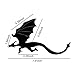 DAZONGE Dragon Wall Decals-7 Pack Lot Game of Thrones Spired DIY Halloween Gothic 3D Removable Dragon Wall Stickers for Wall Decor,Home Decoration.