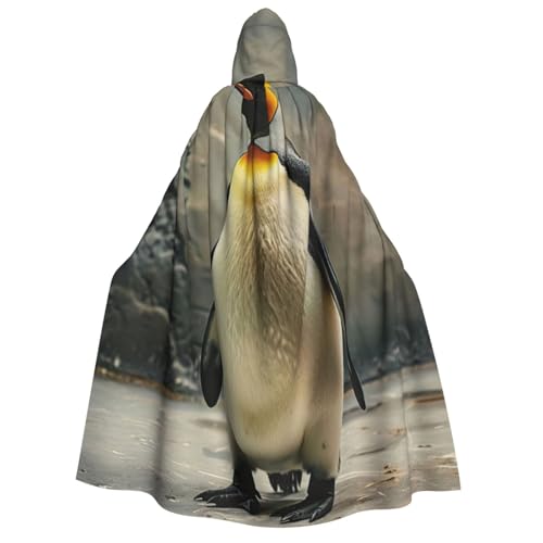 Cape à capuche pingouin adulte vêtement saisonnier imprimé