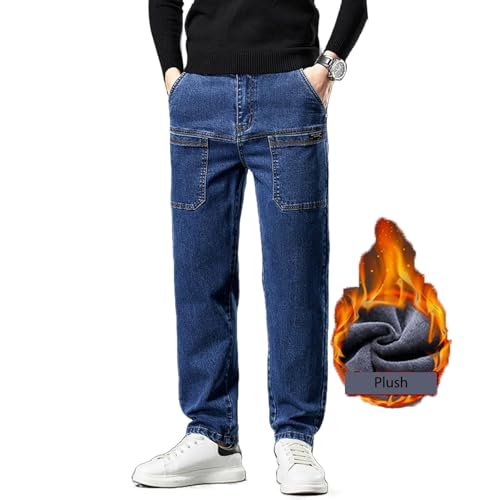 Mecutie Jeans, Men's Comfortable Multi-Pocket High-Durability Work Jeans, Motorcycle Jeans, Fashionable Stretch Pants