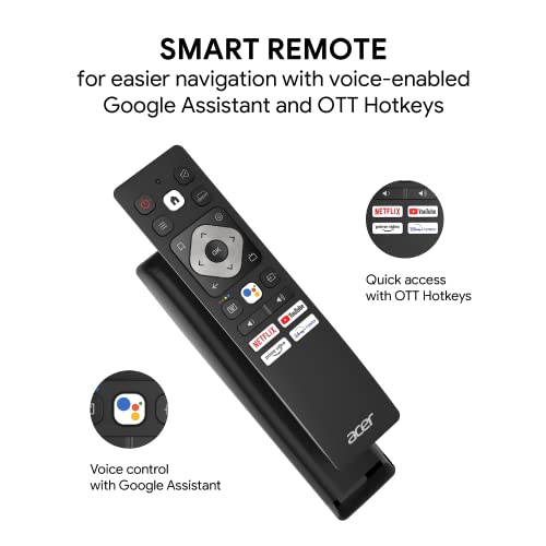 Image of Acer 164 cm (65 inches) S Series 4K Ultra HD Android Smart LED TV AR65AR2851UDSB (Black)