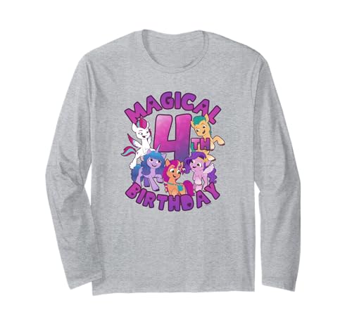 T-shirt My Little Pony 4 ans à manches longues pour l'anniversaire d'une petite fille