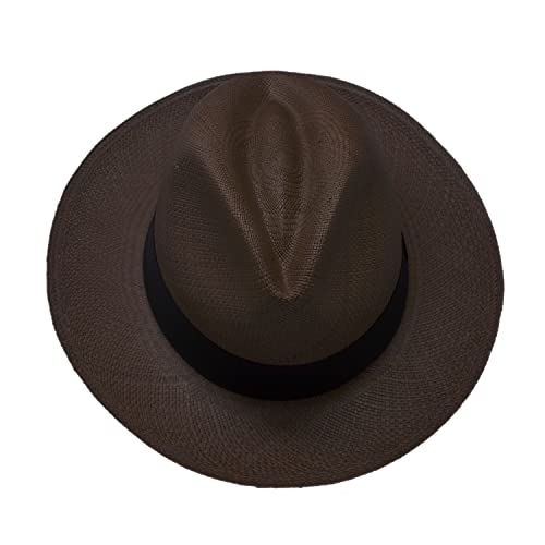 Image of Gamboa Original Panama Hat for Men and Women Fedora Straw Summer Beach Sun Hat Protection UV UPF50+