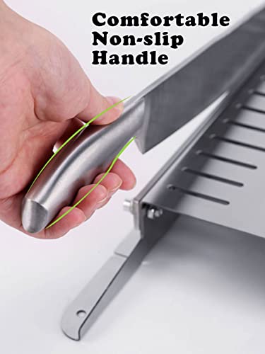 Aocay Knochensäge, Allesschneider Manuell für Rippchen Gemüse Gefrorenes Fleisch Schneiden, Edelstahl Kommerzielle Heim… – Bild 8