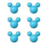 アルファタカバ ディズニー ミッキー取っ手シリーズ ツマミつまみ 6個セット ブルー