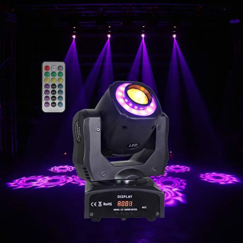 LED Moving Head Stage Lights, Moving Head Spot Lights, 3 Beam 24 Gobo DMX512 DJ Moving Head lights for Parties, Wedding,Bar Club, Stage Lighting, DJ Equipment Lights - Thumbnail 3