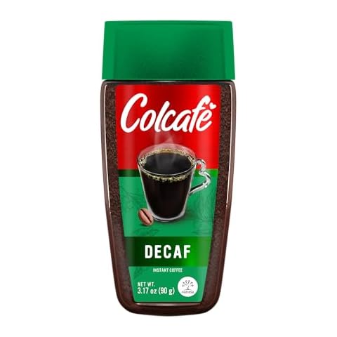 Colcafé Instant Decaf Coffee Jar | Same Great Taste, No Caffeine | Ready in Seconds | 100% Colombian Coffee | 3 Ounce (Pack of 1) Cover