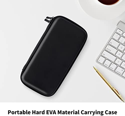 ACOCOBUY Power Bank Case Hard Drive Case 2.5 Shockproof Carrying Case Travel Cable Organizer Bag Hard EVA Portable Storage Bag Electronic Organizer Pouch Bag Zipper Wallet Multifunctional Case Black