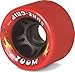 Sure-Grip Zoom Speed Roller Skate Wheels - neon/red