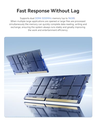 Image of MINISFORUM Mini PC M1-1390 with Intel Core i9-13900HX 16GB DDR4 500GB SSD | Mini Computer CPU(24C(16E+8P) /32T, up to 5,4 GHz),Triple Display with HDMI 2.1 /DP /Type-C, 5X USB Ports, WiFi 6E,Bluetooth 5.2