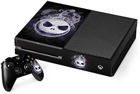 Skinit Decal Gaming Skin Compatible with Xbox One Console and Controller Bundle - Officially Licensed Disney The Nightmare Before Christmas Jack Skellington Face Art Design