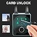 Smart Fingerprint Password Padlock Card APP Key Access Theft Proof Keyless Entry Electronic Lock for Outdoor Fence Gate Garden Gates Toolboxes (TUYA)