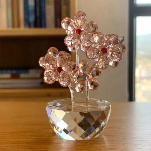 Figurines de fleur de prune en verre pour decoration de table chic - 8