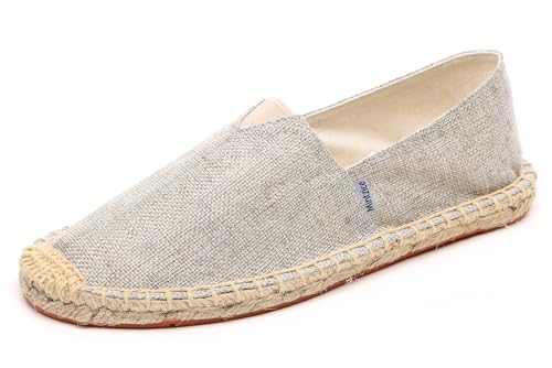 Image of Mintzice Men's Solid Comfortable Slip on Canvas Espadrilles Flat