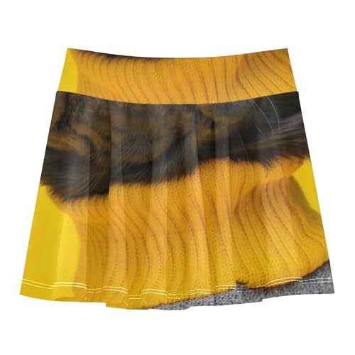 Cute Dog Pug Yellow Girls' Shorts Athletic Skorts Skirts with Shorts Fun Cute Butterfly 3t