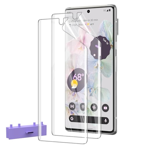 AOKUMA [2 Pack For Google Pixel 6 Pro Soft TPU Screen Protector Full Coverage Flexible TPU Film [Not Glass] HD Clear Scratchproof Bubble Free Ultra-thin TPU Soft Film Easy Installation
