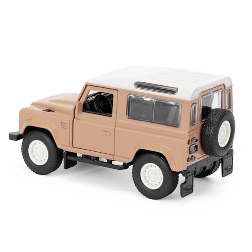 Land Rover Classic Defender Works V8 Islay Edition 1:43 Scale Die-Cast Model Car - Tan, 9.3 cm (L) x 4.2 cm (W) x 4.6 cm (H) - Image 4