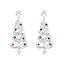 N-10 Christmas Tree Earrings Silver