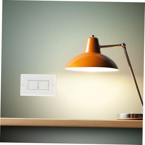 Interruptor doble de pared 10a blanco con balancín ligero para hogar 2