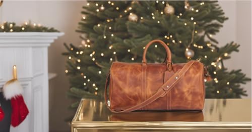 Genuine Leather Weekender Duffle Bag | Large Travel Tote for Men & Women | Stylish, Durable & Spacious Overnight Bag2