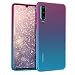 Produktbild kwmobile Hülle kompatibel mit Huawei P30 - Handyhülle - Handy Case Zwei Farben Pink Blau Transparent