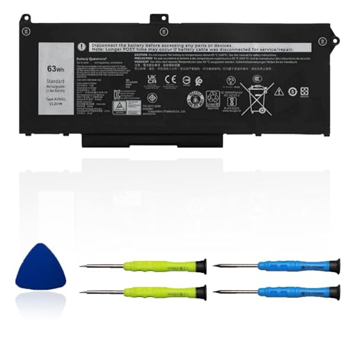 OUWEE RJ40G 63Wh Laptop Battery Replacement for Dell Latitude 14 5420 Latitude 15 5520 Precision 15 3560 Series M033W P137G P104F P104F001 P104F002 075X16 1K2CF WY9DX 0WK3F1 0M3KCN 15.2V 3941mAh