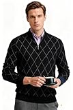 Shuanghao Jersey Suéteres para Hombre con Cremallera 1/4 Sudadera Sweater de Punto sin Capucha Fino Cálido Otoño Invierno,Suéter de Trabajo para Pullover Vestir Ropa Camiseta Hombres Noir M