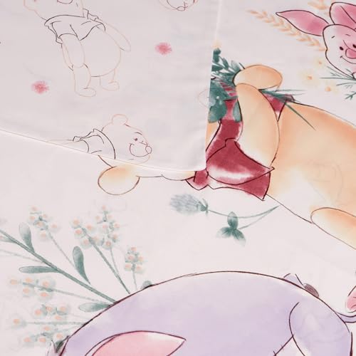 Parure de lit Winnie l'ourson bébé en coton doux pour peau sensible