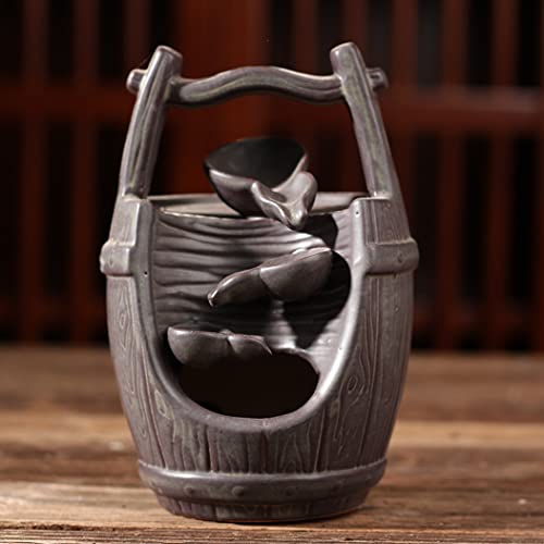 Brûleur d'encens à refoulement sable violet cascade pour décoration zen de maison - 2