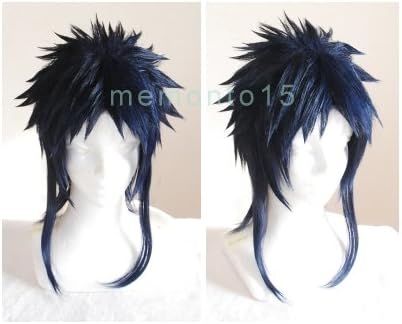 Amazon  耐熱180℃ 青黒 ブルーブラック ネイビー ウィッグ/マギ 練白 