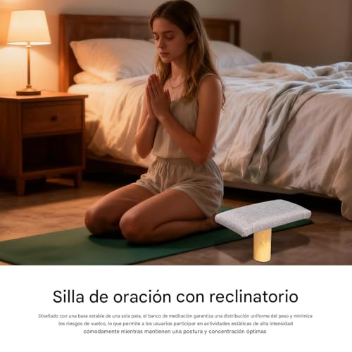 Banco de oración para arrodillarse y silla de yoga plegable 8