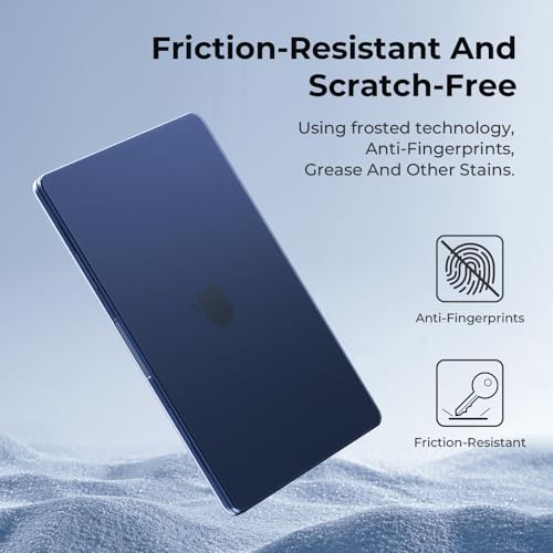 BlueSwan for MacBook Neo 13 inch Case 2026 A18 Pro Chip Model A3404, Anti-Scratch Flexible Protective Laptop Cover with Grippy Matte Texture, Slim and Easy Installation, Frosted Indigo by BlueSwan - Used condition - Image 6