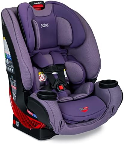 Britax One4Life ClickTight All-in-One Car Seat – 10 Years of Use – Infant, Convertible, Booster – 5 to 120 pounds - SafeWash Fabric, Plum