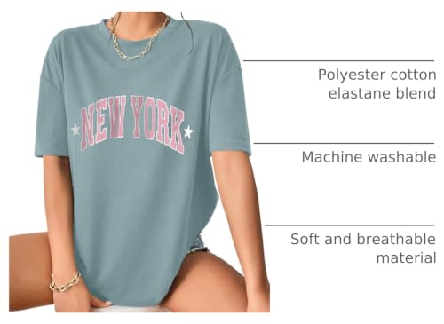Image of Remidoo Oversized Graphic Tshirts for Women Casual Loose Fit Short Sleeve Tee