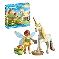 Playmobil | Magic Unicorns | Collectible Unicorn Rainbow Flower with Fairy | Imaginative playset for unicorn fans for children aged 4+ | 71840