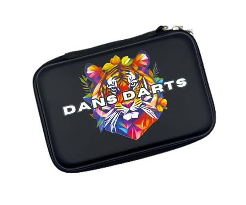 GiftWorldSolutions Darts Gift Personalised Dart Case Custom Dart Storage Case Holds Up to 6 Darts Dart Accessory Wallet with Mesh Pockets for Flights & Stems