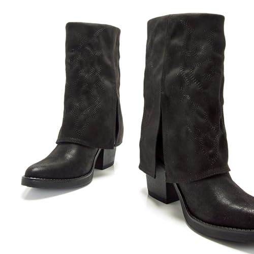 Mtng Para Mujer. 54979 Botas Tijuana Negro (38), 3 A 5Cm, Cremallera, Casual - 6