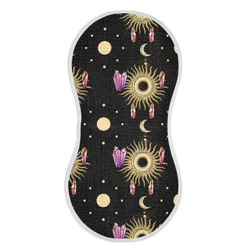 xigua Suns Muslin Baby Burp Cloths Set of 4, Super Soft & Absorbent Burping Rags, Cotton Burp Clothes Shower Gift for Newborn, Baby Girls and Boys