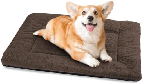 Dog Bed, Dog Crate Mat Washable, Ultra Soft & Anti-Slip S Dogs Be...