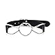 Eysilk O-Ringe Mundknebel Spider-Gag mit Ring-Knebel O Ring Steel Metal Mouth Gag Bondage Ballknebel Sexspielzeug (L Ø4,5cm)