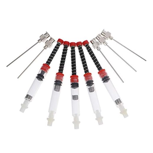 STOBOK 5 Piezas Pluma Estilográfica Tinta Jeringuilla Rellenos Resorte Convertidor con Puntas de Aguja Contundentes Extraíbles Tamaño Estándar Internacional Universal (Rojo)