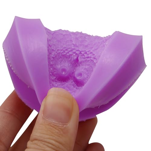 Silicone Owl Silicone Molds for Crafting, 3 Piece Set, Multiple Designs With Branch Pattern Fondant Molds for Cake Decorating Candy Chocolate Gum Paste Polymer Clay