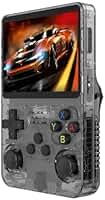 Console Portátil R36S com Mais de 15.000 Jogos, 64GB, Tela IPS de 3.5 Polegadas
