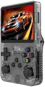 Console Portátil R36S com Mais de 15.000 Jogos, 64GB, Tela IPS de 3.5 Polegadas