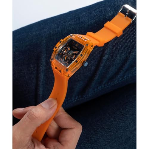 Image of Guess Men's GW0G Series| Analog Trend Watch| Polycarbonate Case| Silicone Bracelet | 50M Water Resistance