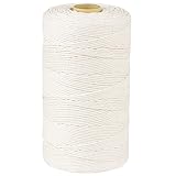 PerkHomy Cotton Butchers Twine String 1100 Feet 2mm Twine for Cooking Food Safe Crafts Bakers Kitchen Butcher Meat Turkey Sausage Roasting Gift Wrapping Gardening Crocheting Knitting