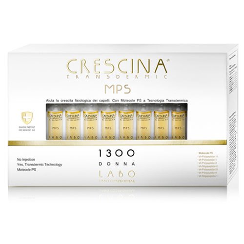 LABO CRESCINA TRANSDERMIC MPS RI-CRESCITA 1300 Anticaduta Capelli Donna 20 Fiale