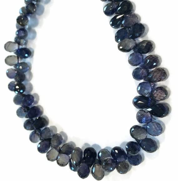 LKBEADS Mikrofasetowane łzy jolitowe. Wybierz rozmiar: 5,5 mm - 7,5 mm długości 8 koralików