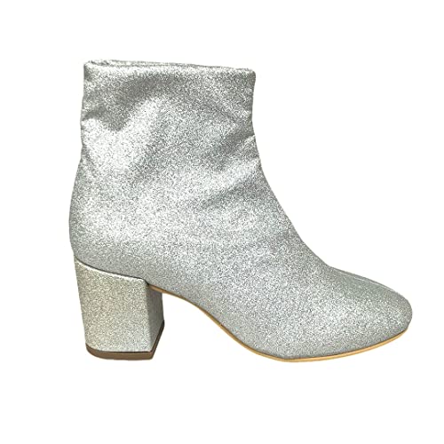 Bottines LuXYHO gris perle pour marcher sans douleur avec style pailleté