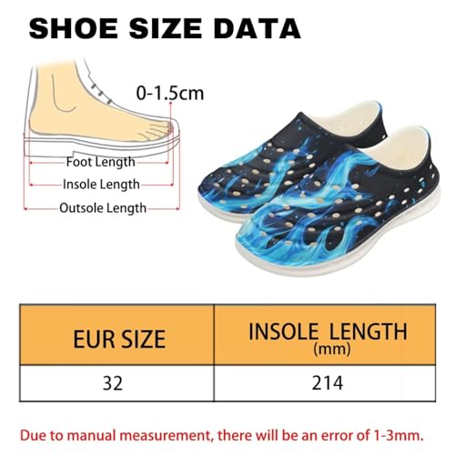 Boys Rainbow Flame Water Shoes Kids Slip on Clogs for Girls Quick Dry Beach Swim Sneakers Lightweight Sandals Outdoor/Indoor4
